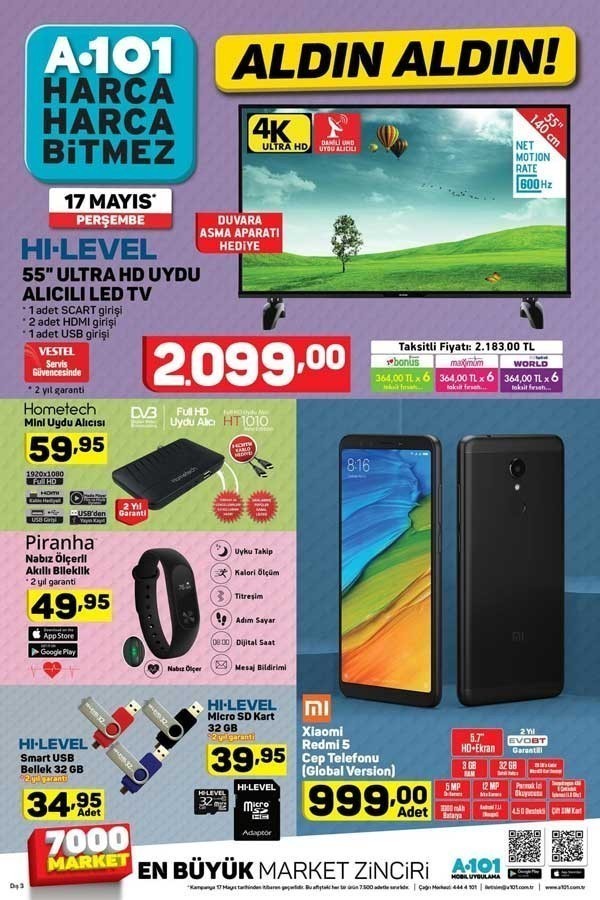 A101 17-24 Mayıs 2018 Aktüel Ürünler Kataloğu