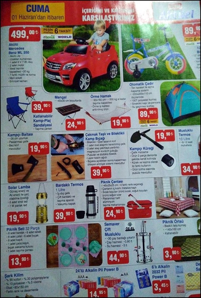 BİM 25 Mayıs 1 Haziran Aktüel Ürünler Kataloğu