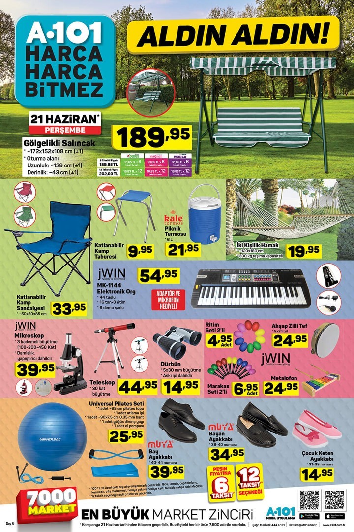 A101 21 Haziran  Fırsatları Aktüel Kampanyası