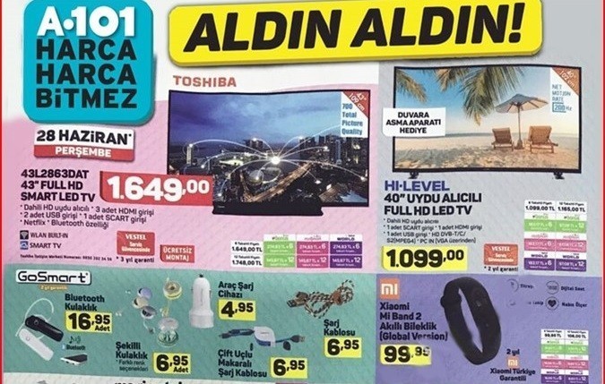 A101 28 Haziran 2018 Aktüel Ürünler Kataloğu
