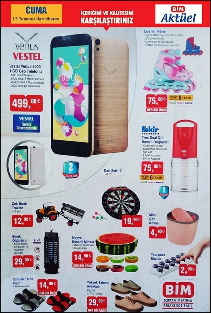 Bim 15 Temmuz 2018 Aktüel Ürünler Kataloğu