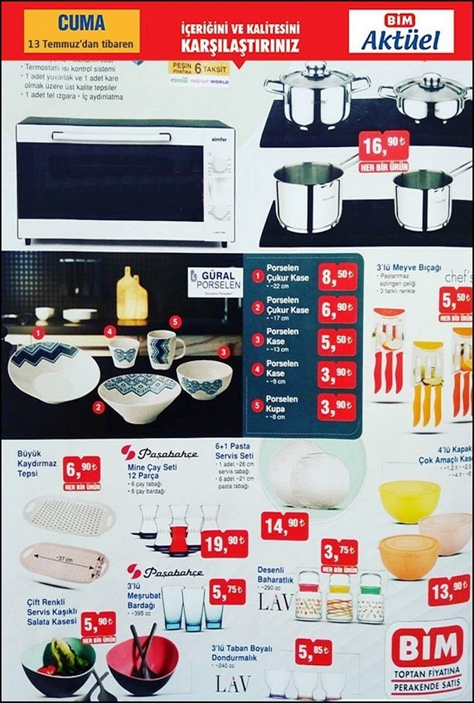 Bim 15 Temmuz 2018 Aktüel Ürünler Kataloğu