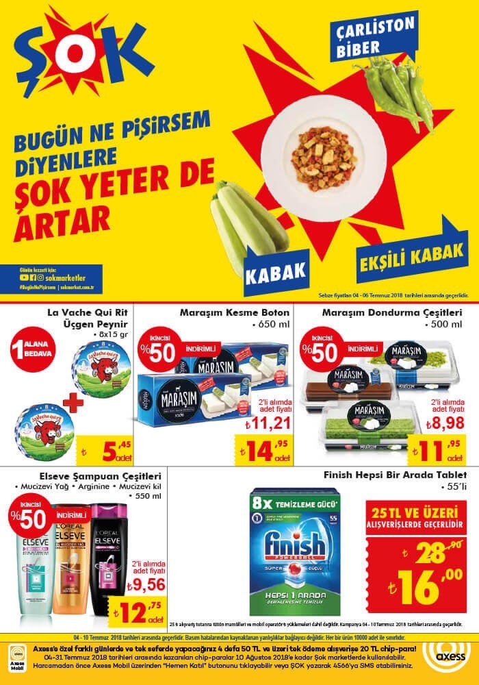 Şok 4 - 10 Temmuz 2018 Aktüel Ürünler Kataloğu