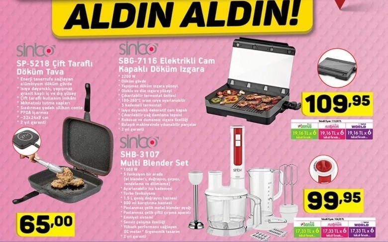 A101 17 Temmuz Aktüel Ürünler Kataloğu 