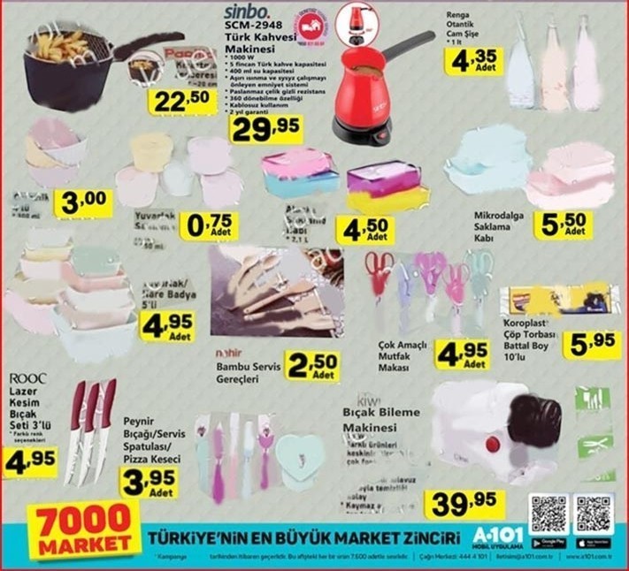 A101 17 Temmuz Aktüel Ürünler Kataloğu 