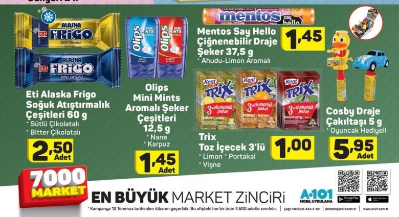 A101 12 Temmuz Aktüel Ürünler Kataloğu  (YENİ)