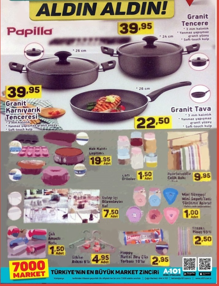 A101 18  Temmuz Aktüel Ürünler Kataloğu 