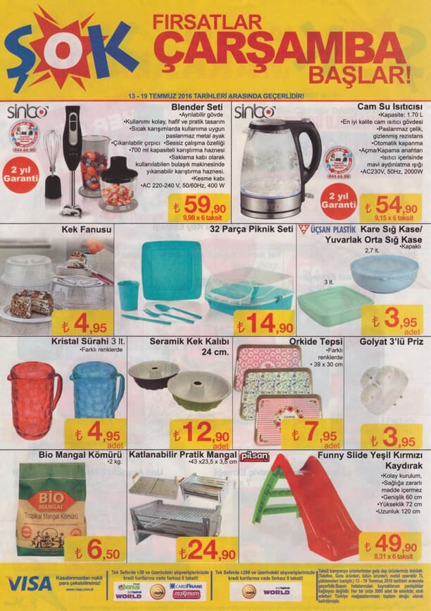 Şok Market 13-19 Temmuz Aktüel İndirimleri