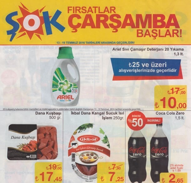 Şok Market 13-19 Temmuz Aktüel İndirimleri