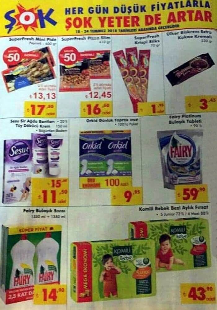 Şok Market 18 Temmuz 2018 İndirim Kataloğları