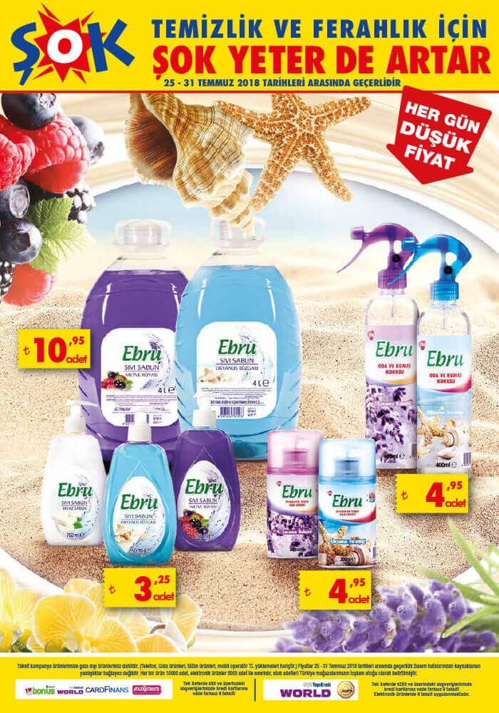 A101, Bim, Şok 3 Ağustos  Market  İndirimleri