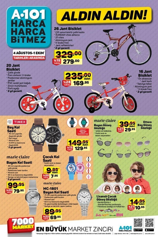A101 17 Ağustos 2018 Akteül İndirimleri