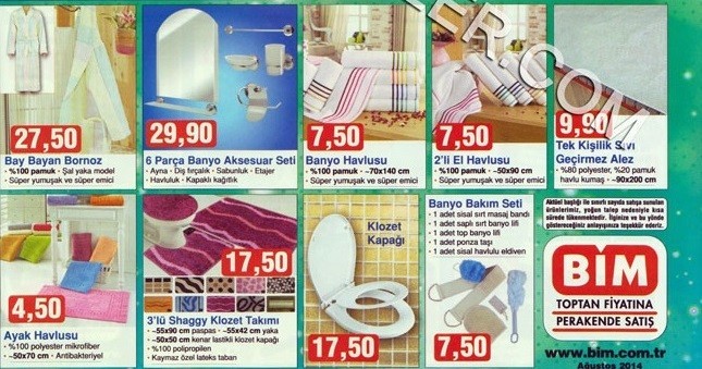 Bim Ağustos Ayı İnidirmleri