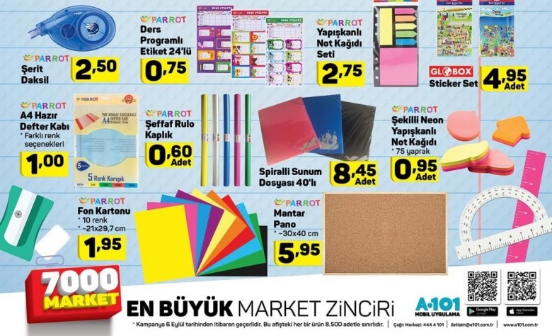 A101 6 Eylül 2018 Aktüel İndirimleri