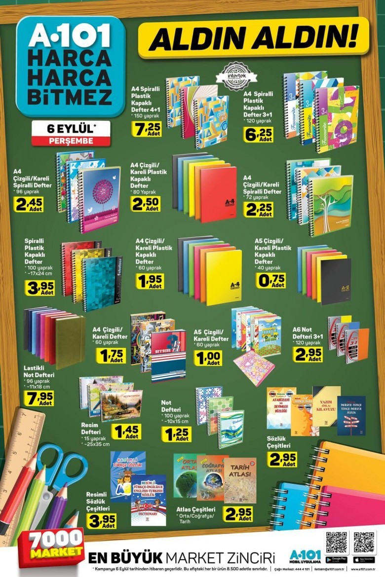 A101 6 Eylül 2018 Aktüel İndirimleri