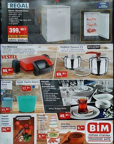 Bim Hafta Sonu Güncel İndirimleri