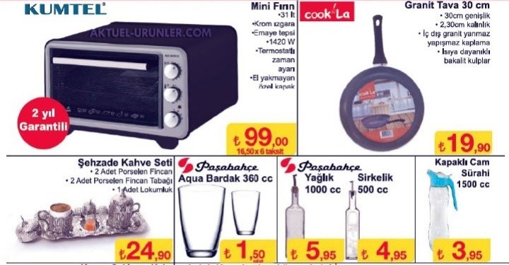 Şok Market Aktüel indirimleri