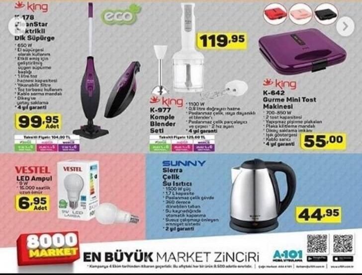 A101 3 Ekim Aktüel indirmleri