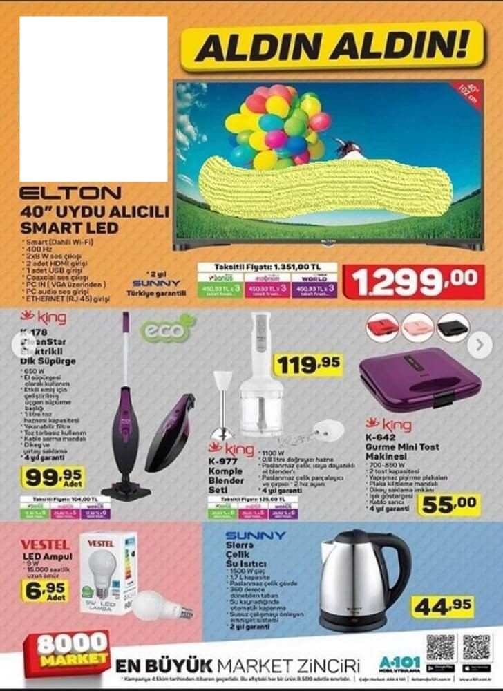 A101 3 Ekim Aktüel indirmleri