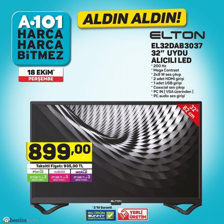 A101 25 Ekim 2018 İndirimli Fırsat Ürünleri