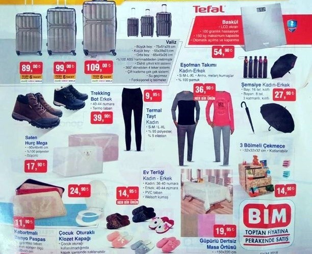 BİM 30 Ekim 2018 Aktüel Ürünler Kataloğu