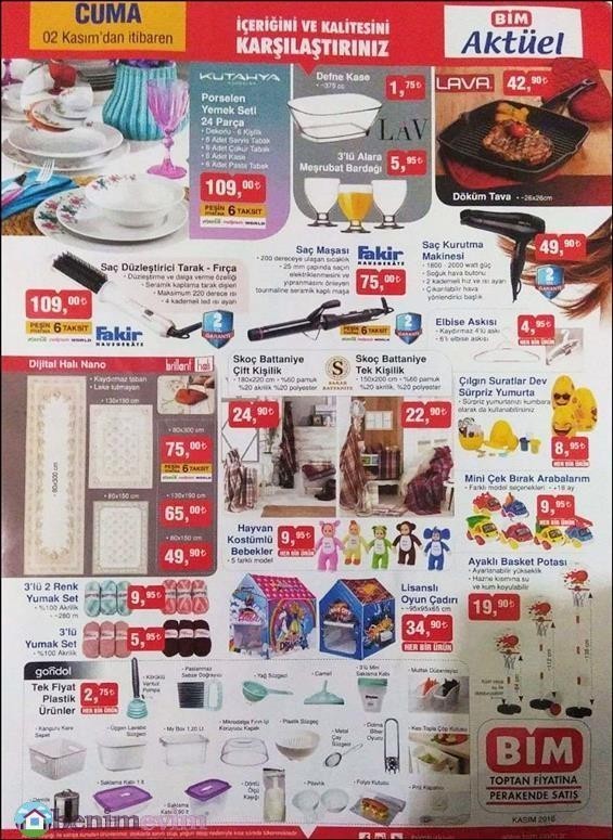 Bim 4 Kasım Aktüel Ürünler Kataloğu