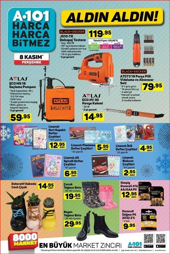 A101 8 - 13  Kasım 2018 Aktüel Ürünler Kataloğu