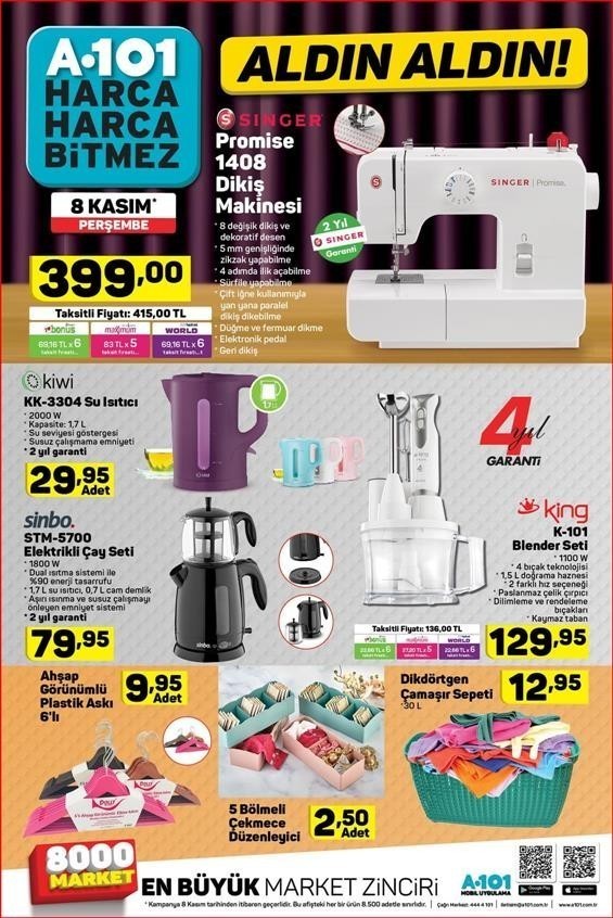 A101 20 Kasım Aktüel İndirim Kataloğu