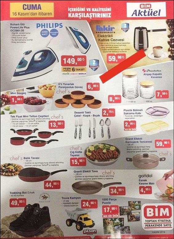 Bim 20 Kasım 2018 Aktüel Ürünler Kataloğu