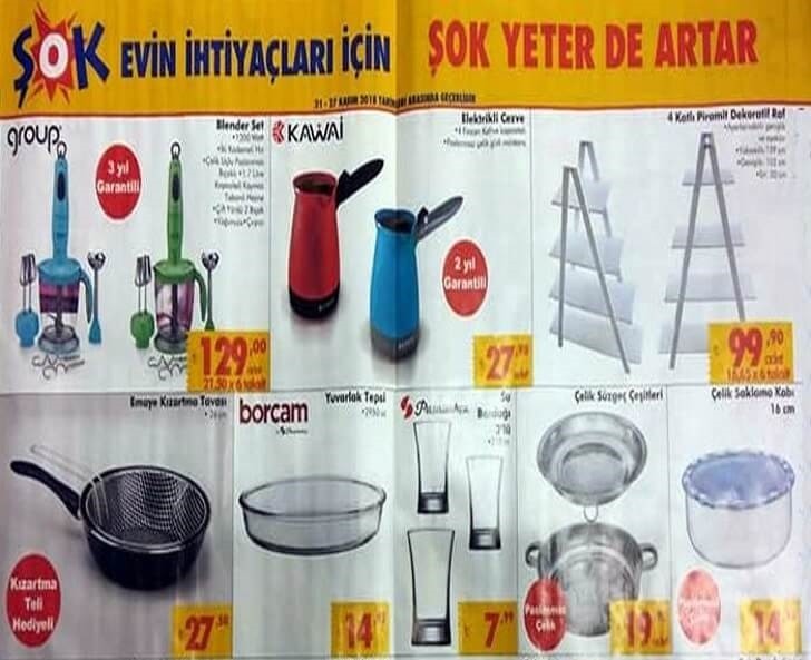 Şok 21-27 Kasım 2018 Aktüel Ürünleri Kataloğu