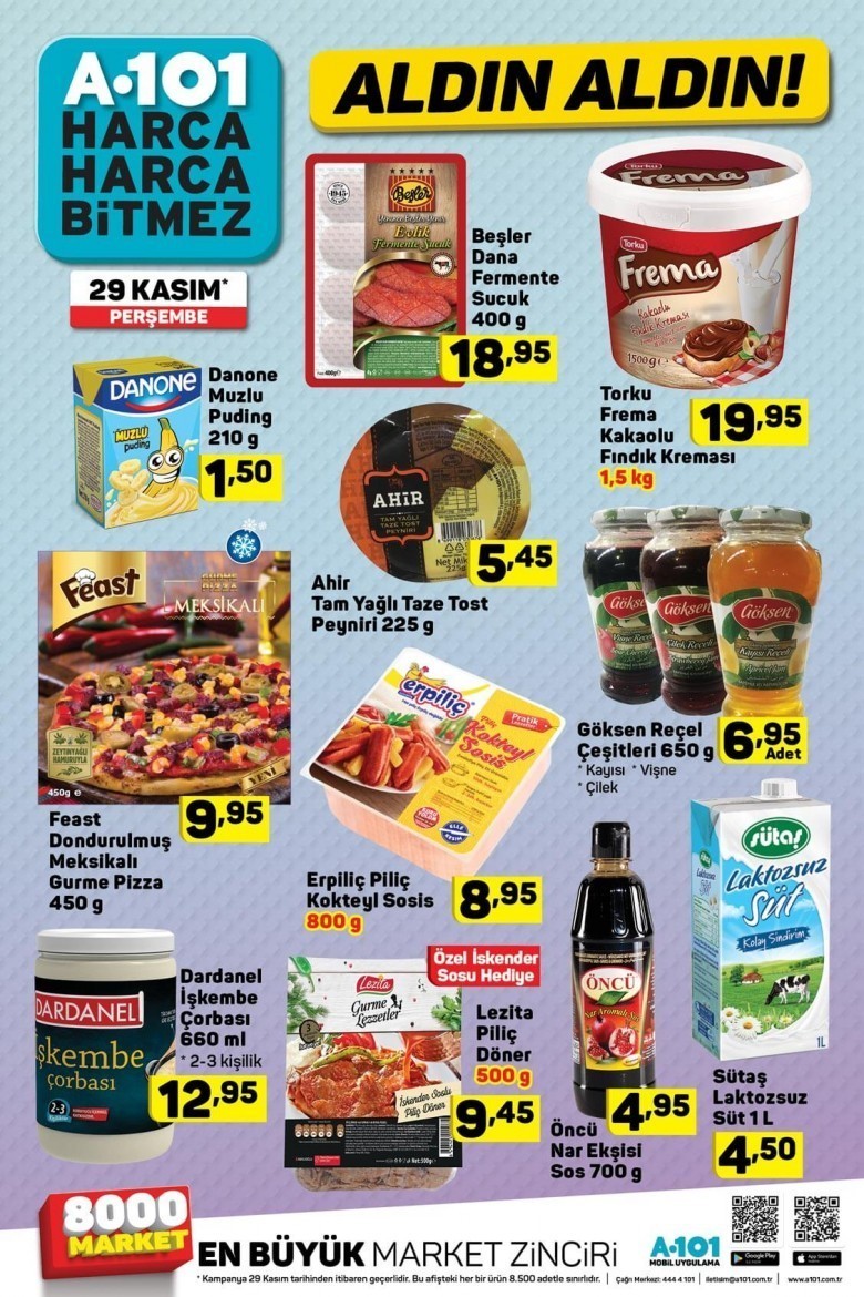 A101 Kasım  Ayı İndirimleri 