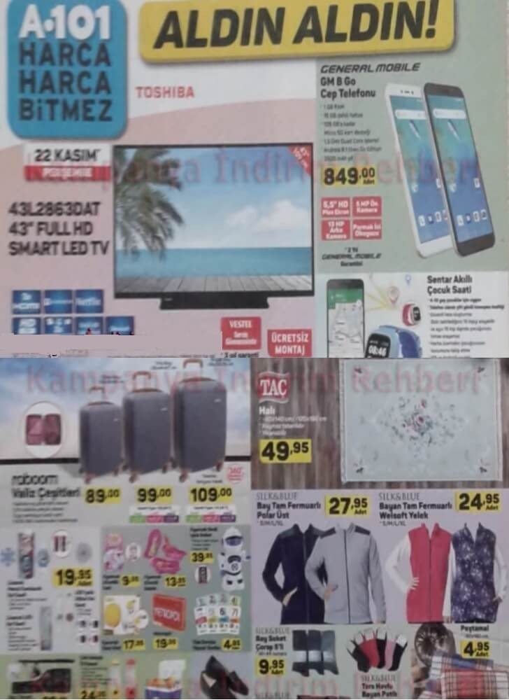 A101 Kasım  Ayı İndirimleri 