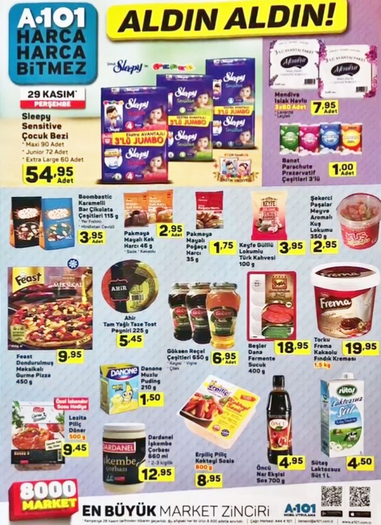 A101 Kasım  Ayı İndirimleri 