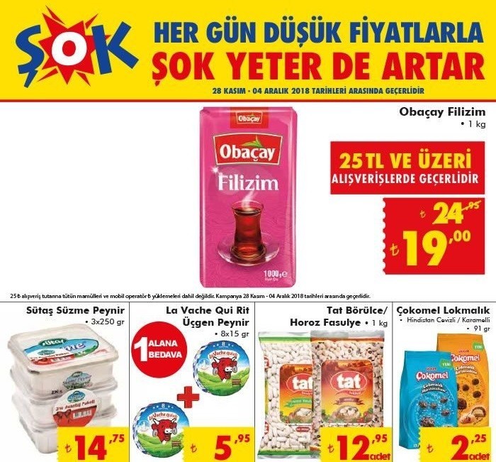 Şok 1 Aralık – 4 Aralık 2018 aktüel ürünler kataloğu yayınlandı