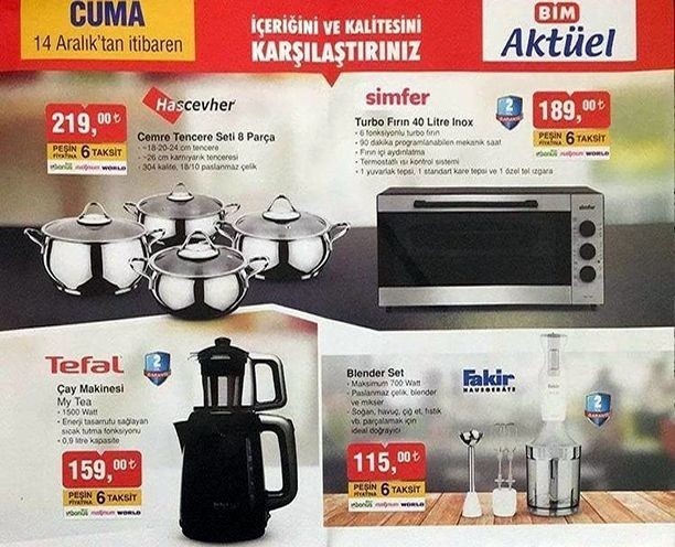 BİM YENİ  21 Aralık  Aktüel Kataloğu