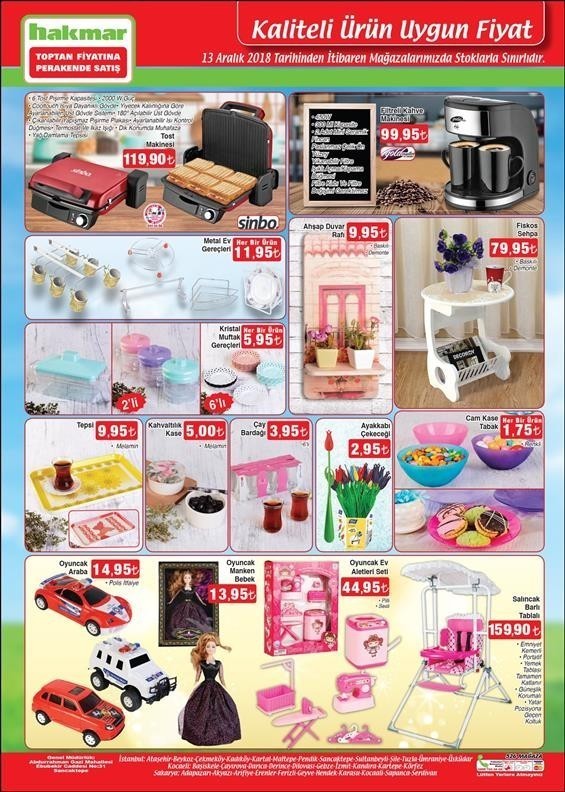 Şok - Hakmar Market 13 -20 Aralık 2018 Akteül İndirimleri Kataloğu