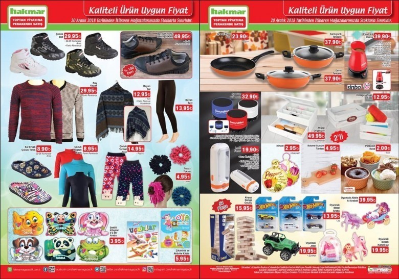 Şok - Hakmar Market 13 -20 Aralık 2018 Akteül İndirimleri Kataloğu