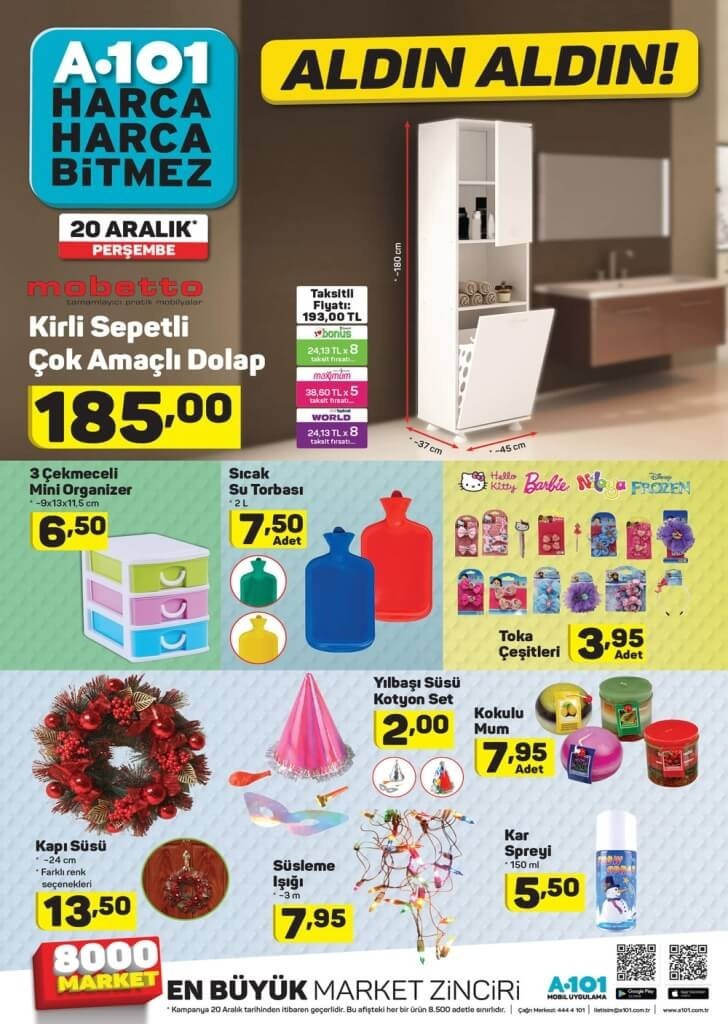 A101 20 ARALIK 2018 AKTÜEL ÜRÜNLER KATALOĞU