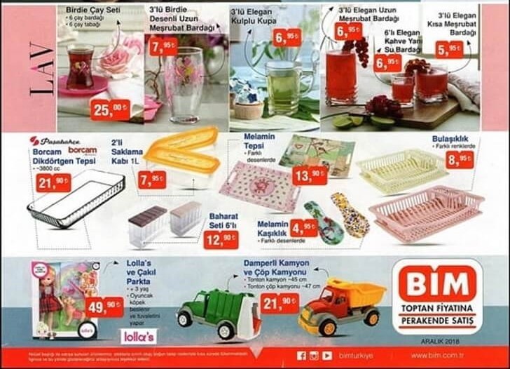 BİM 21 ARALIK 2018 AKTÜEL ÜRÜNLER KATALOĞU