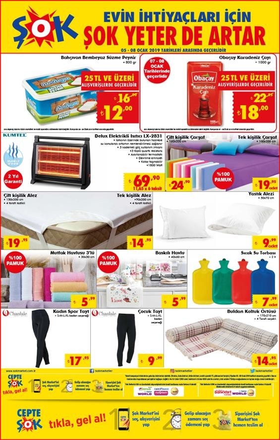 Şok 5 Ocak 2019 Aktüel Ürünler Kataloğu