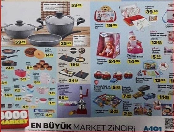 A101 20-26 Ocak 2019 İndirimli Aktüel Ürünler Kataloğu