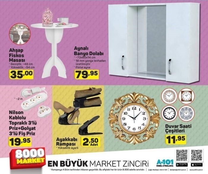 A101 Hafta Sonu Aktüel İndirim Kataloğları