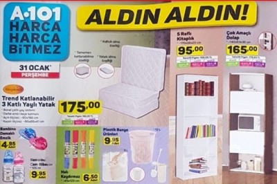 A101 31 Ocak 2019 Aktüel İndirimli Ürünler Kataloğu