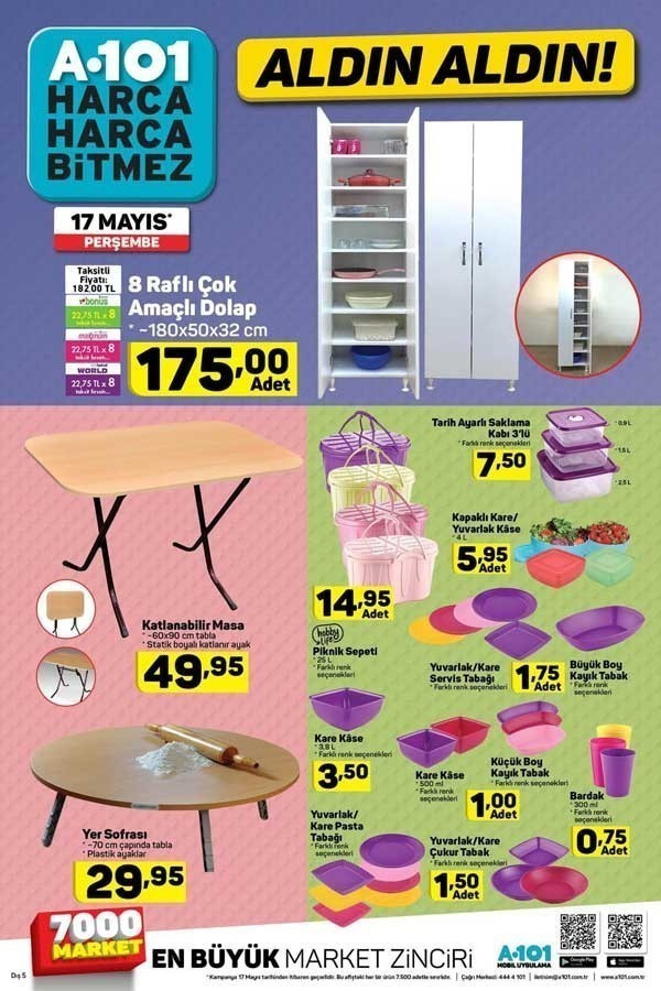 A101 17-24 Mayıs 2018 Aktüel Ürünler Kataloğu