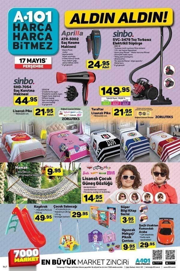  A101 17-24 Mayıs 2018 Aktüel Ürünler Kataloğu