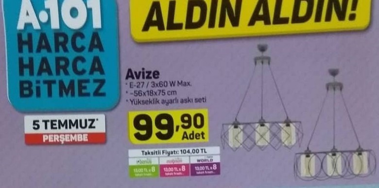 A101 5 Temmuz 2018 Aktüel İndirimleri