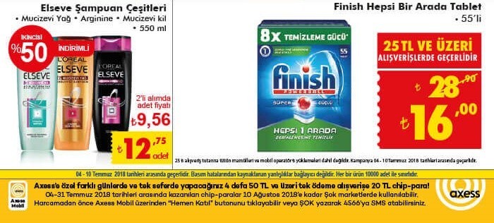 Şok 4 - 10 Temmuz 2018 Aktüel Ürünler Kataloğu