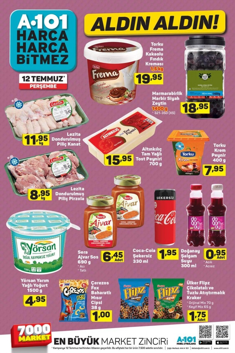 A101 12 Temmuz Aktüel Ürünler Kataloğu  (YENİ)