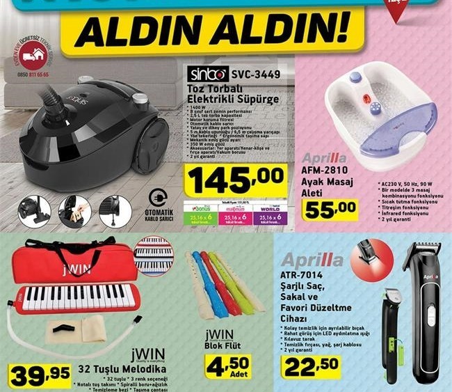 A101 18  Temmuz Aktüel Ürünler Kataloğu 