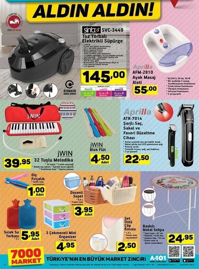 A101 18  Temmuz Aktüel Ürünler Kataloğu 